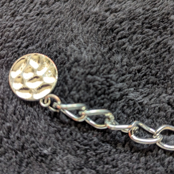 Silver Chain Belt with Decorative Medallions - Picture 5 of 6